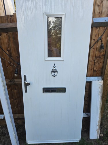 Composite door and - door, with