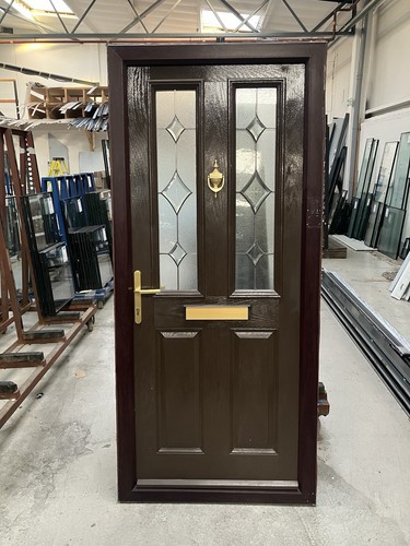 Composite front door used - front,