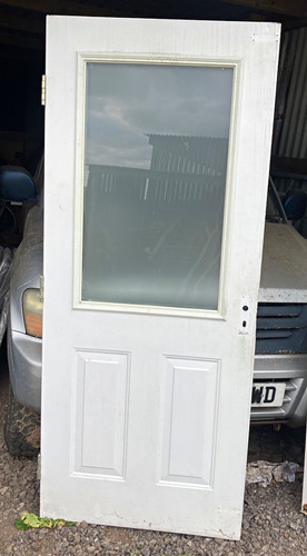 Half glass composite door - glass,