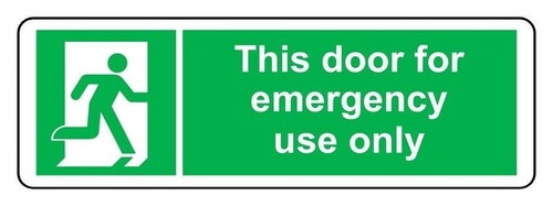 This door for emergency - this,