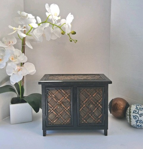 Black lattice front - black, mini