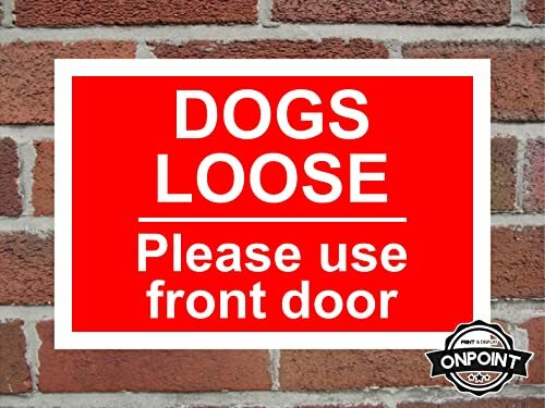 Dogs loose please use front - dogs,