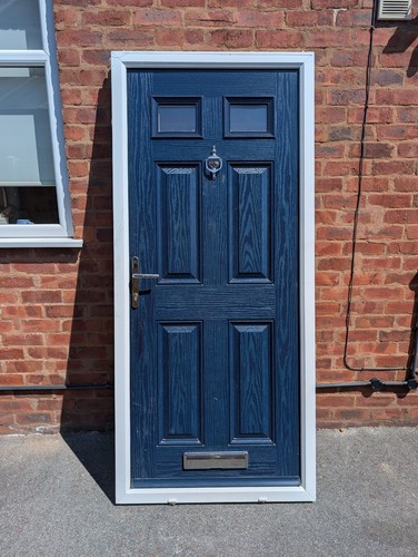 Front door with frame - front,