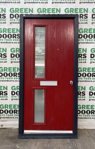 Woodgrain composite front door - composite,